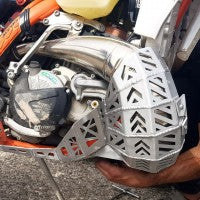 Mitigator Skid Plate (Bash Plate) With Pipe Guard Fits KTM (XC-SX-XC-EXC-XC-W) 2019-2023 Husqvarna (TX/TX ) 2019-2023 Gasgas (EC ) 2021-2023