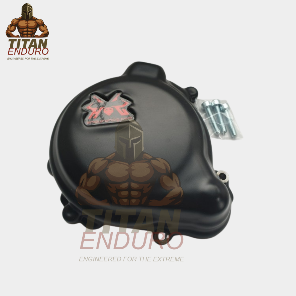 Titan Enduro Ignition & Clutch Cover Guard Set for Off‑Road Motorcycles 2018‑2024