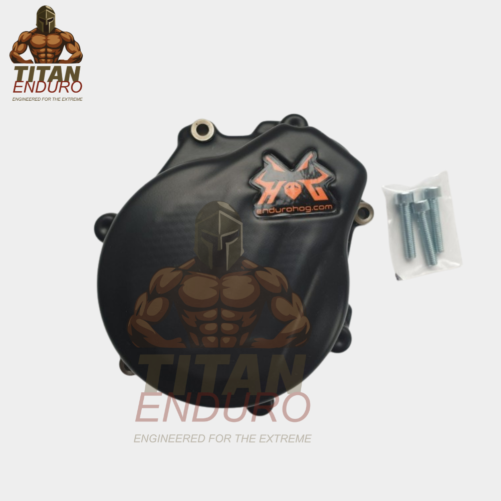 Titan Enduro Clutch & Ignition Cover Guard Set for Off‑Road Motorcycles 2017‑2023