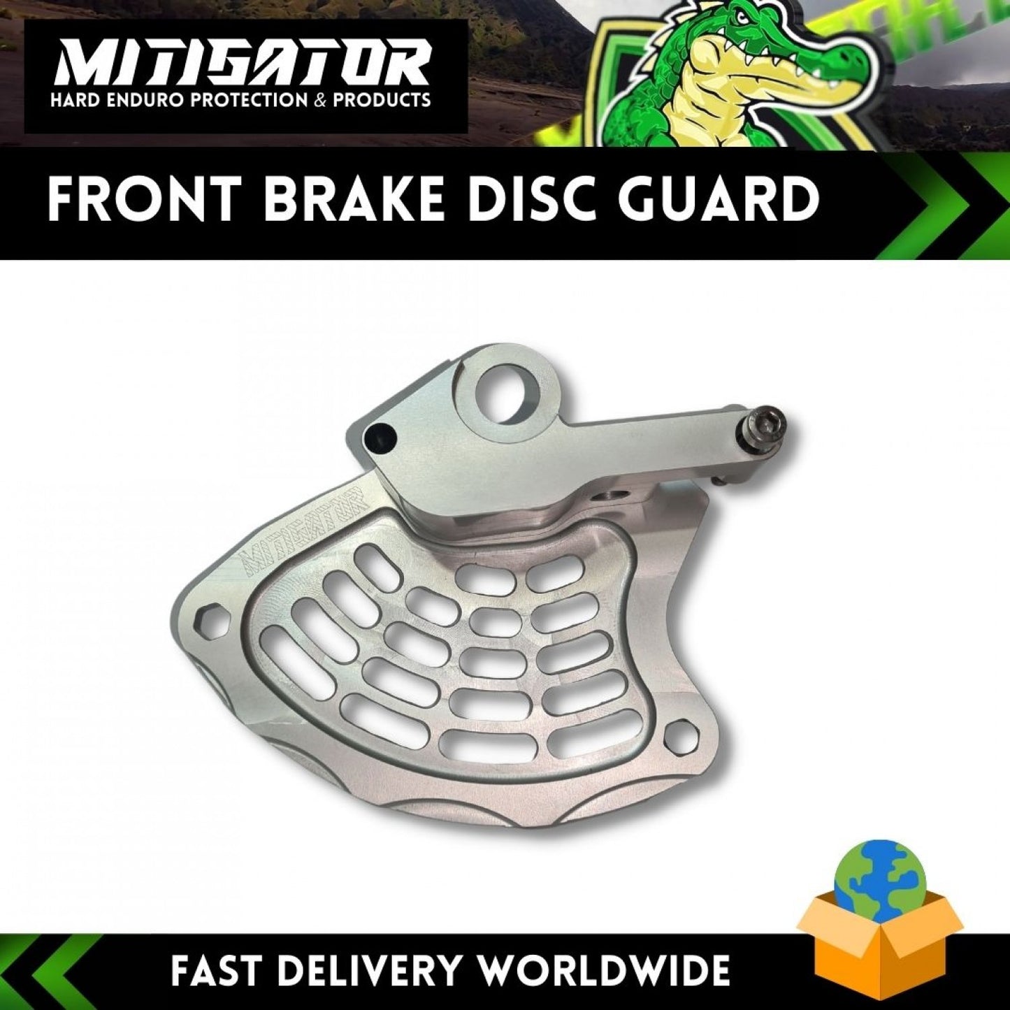 Mitigator CNC Front Brake Disc Guard Fits Ktm 2016-2025 Husqvarna 2016-2025 GasGas 2021-2024