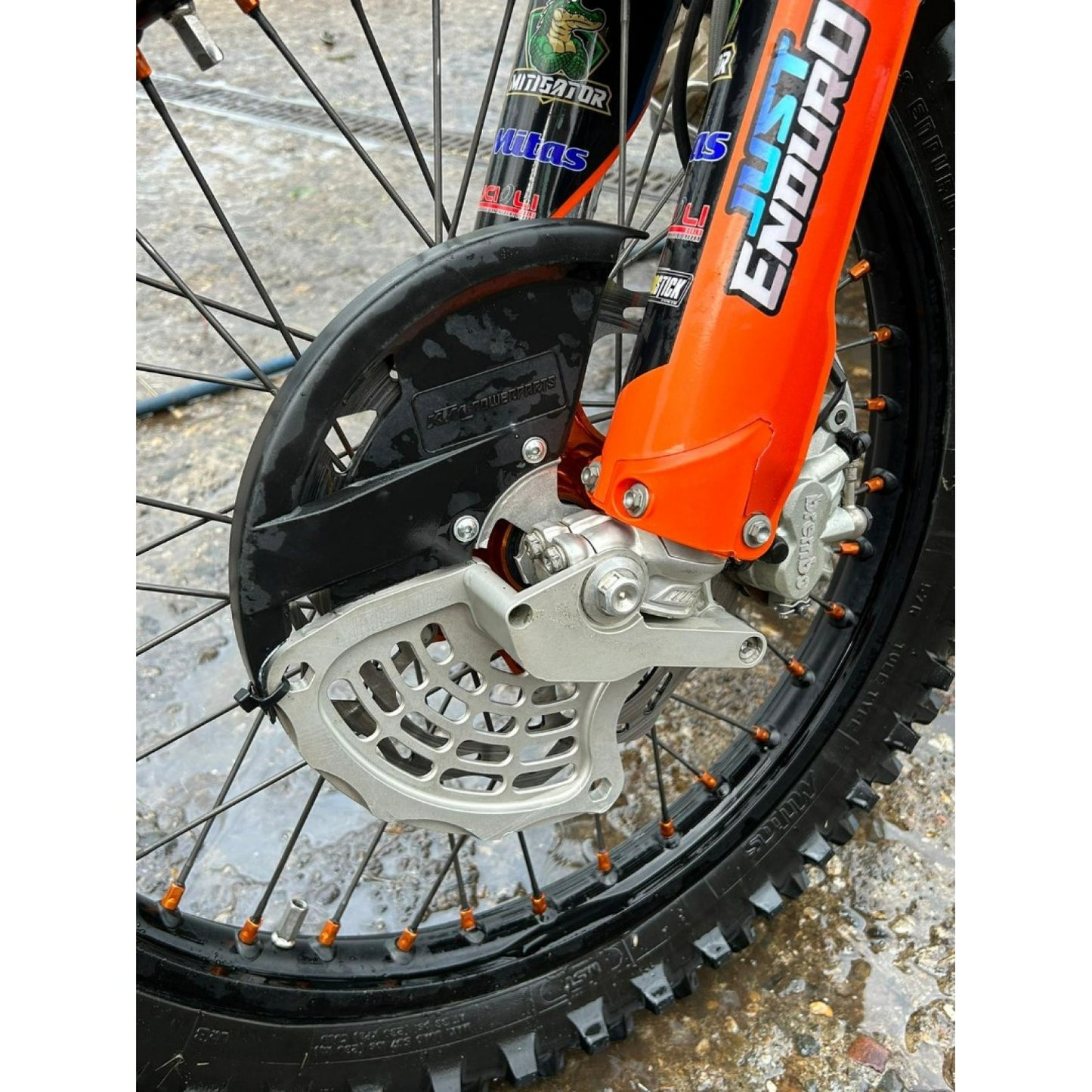 Mitigator CNC Front Brake Disc Guard Fits Ktm 2016-2025 Husqvarna 2016-2025 GasGas 2021-2024