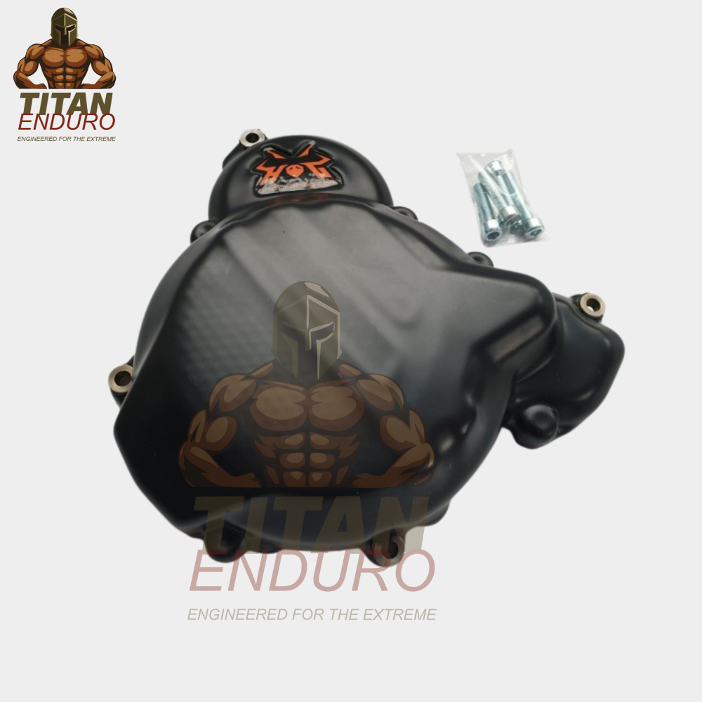 Titan Enduro Ignition & Clutch Cover Guard Set for Off‑Road Motorcycles 2017‑2023